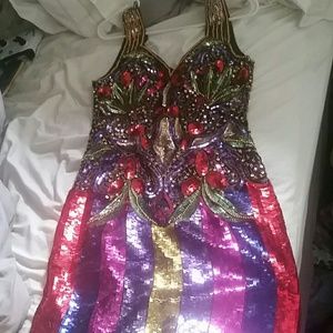 Laurence karzar new york sequin dress